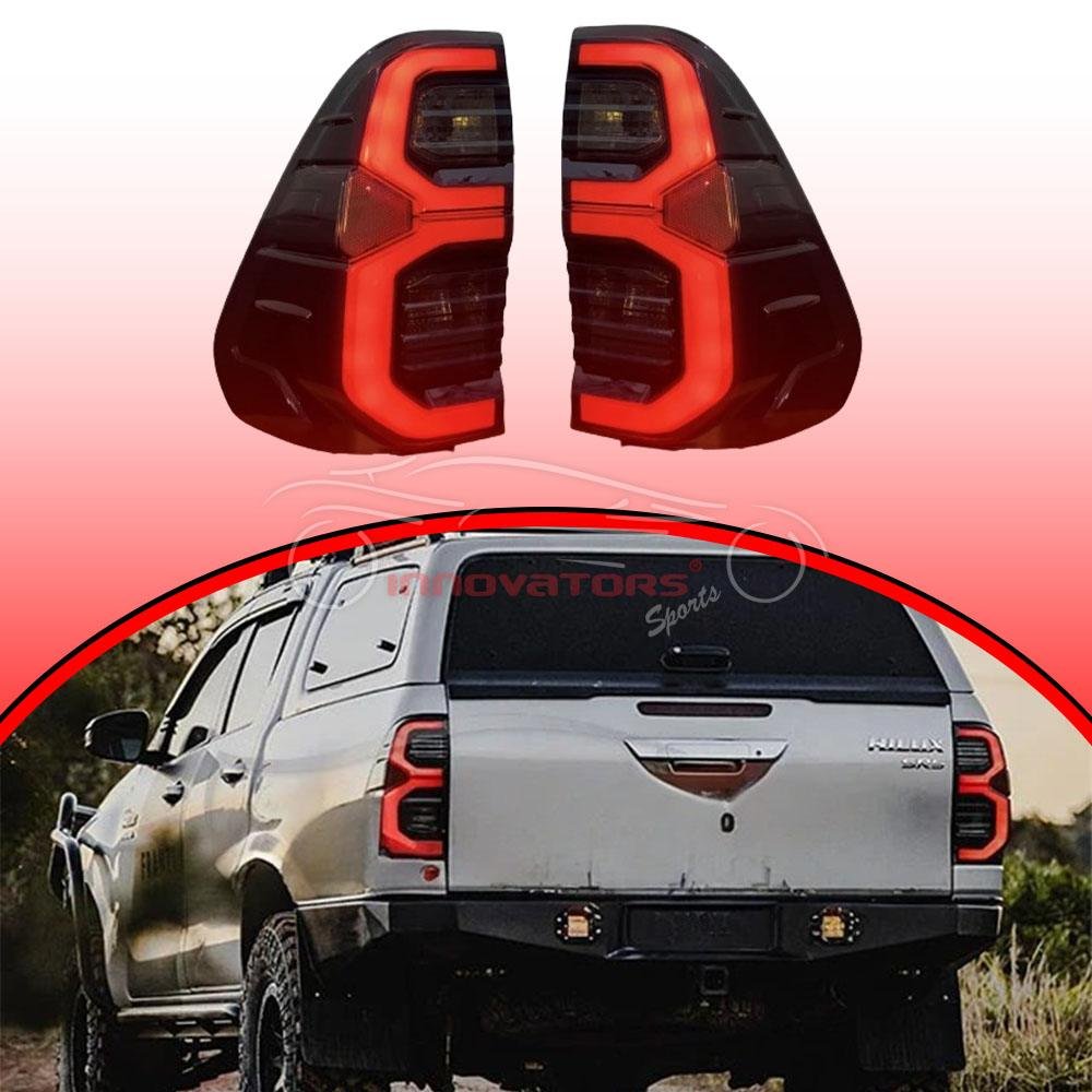 Toyota Hilux Revo Smoke OEM Rear Lamps 2016–2021