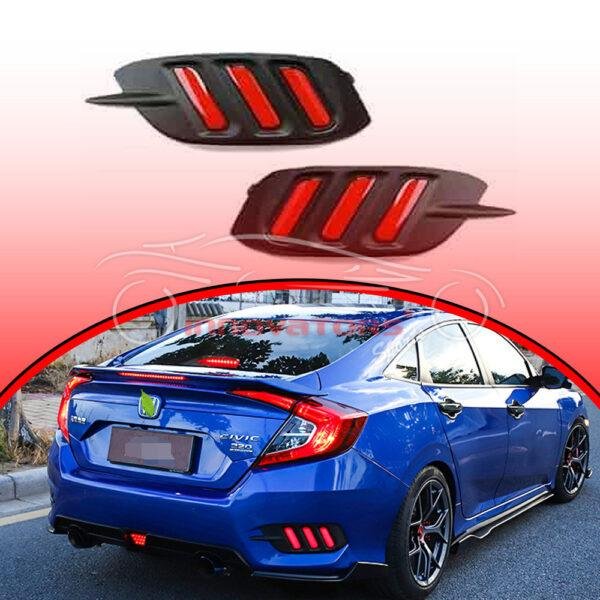 Honda Civic Reflectors Mustang Style 2016–2021