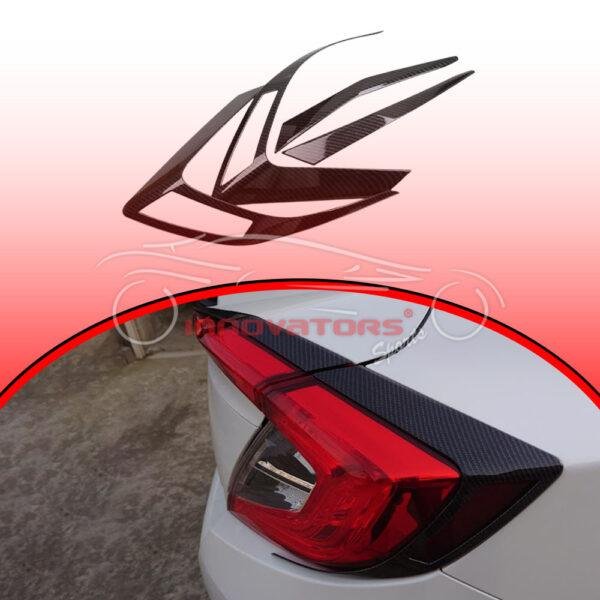 Honda Civic Rear Lamp Cover Trim Carbon 2016-2020