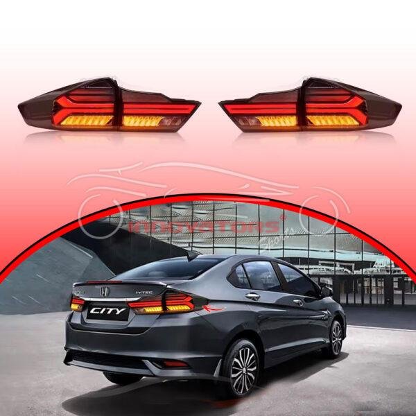 Honda City Red Rear Lamps Lava 2021-2022