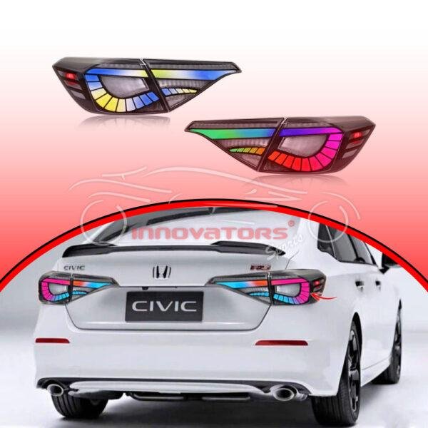 11th Generation Honda Civic RGB Tail Lamps Snake Style