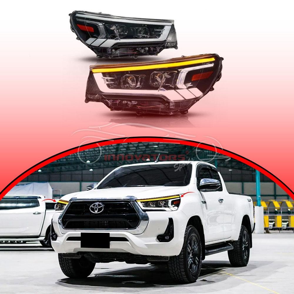 Toyota Hilux Revo Rocco Headlamps Headlights Lexus Design 2021-2023