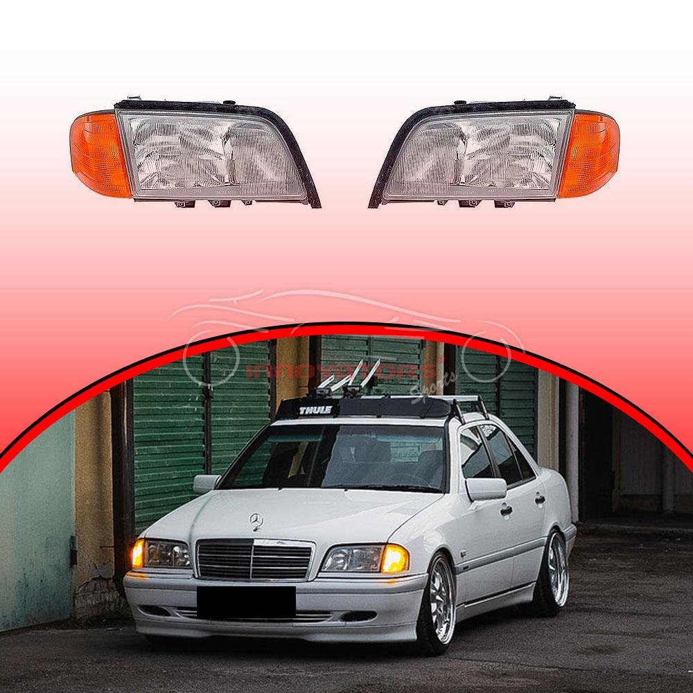 Mercedes-Benz C-Class W202 Headlights Headlamps 1994-2000