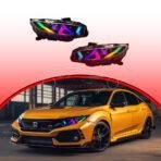 Honda Civic RGB Headlights Lamborghini Style 2016-2021