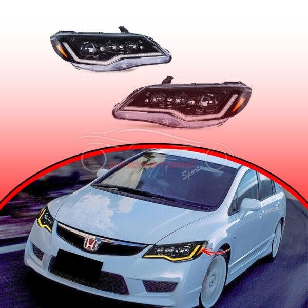 Honda Civic Reborn Headlights Headlamps 2006-2011