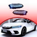 Honda Civic LED Headlamps Headlights Bugatti Style 2022-2023