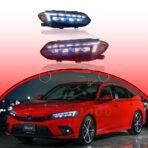 Honda Civic LED Headlamps Headlights Bugatti Style 2022-2023