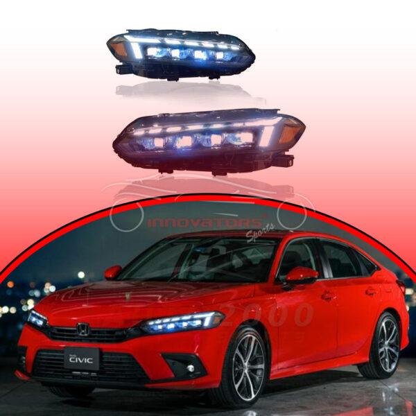 Honda Civic LED Headlamps Headlights Bugatti Style 2022-2023