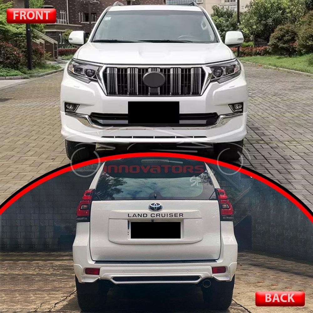 Toyota Prado TRD Style Body Kit Front And Back White 4 Pcs 2018-2021