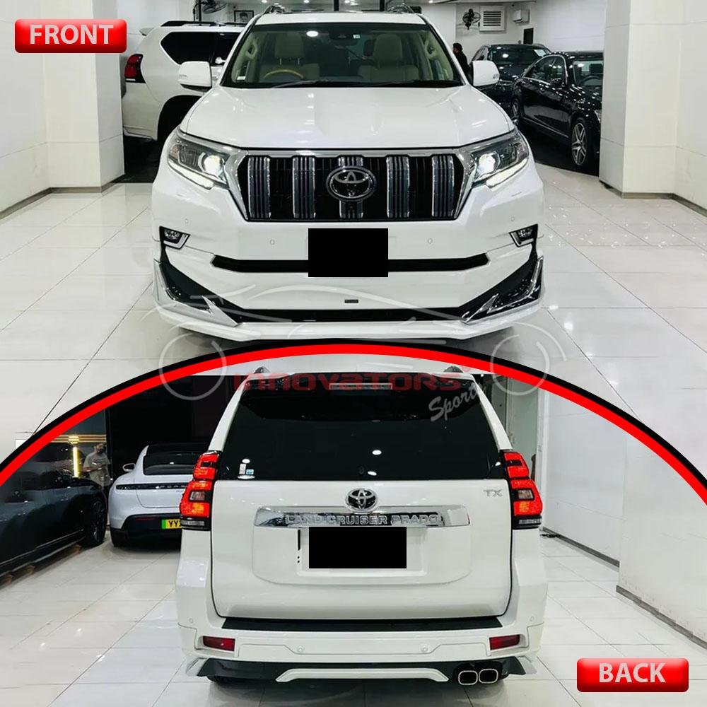 Toyota Prado Front Body Kit Modellista White - Model 2018-2021 - FJ150 Front Bodykit