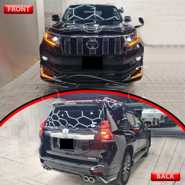 Toyota Prado Front Body Kit Modellista Black Model 2018-2021 - FJ150 Front Bodykit