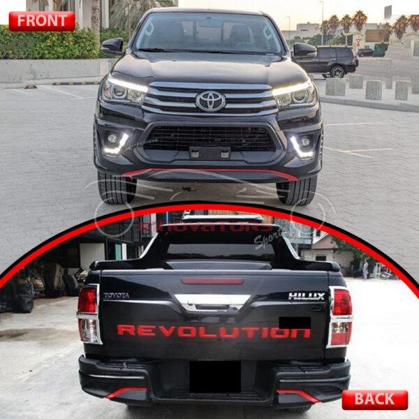 Toyota Hilux Revo TRD Style Complete Bodykit Front Back 2 Pcs