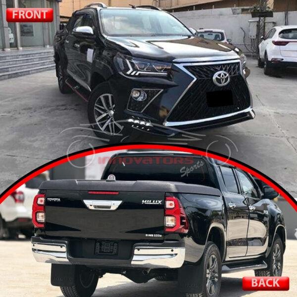 Toyota Hilux Revo, Rocco Lexus Style Black Body Kit Version 1