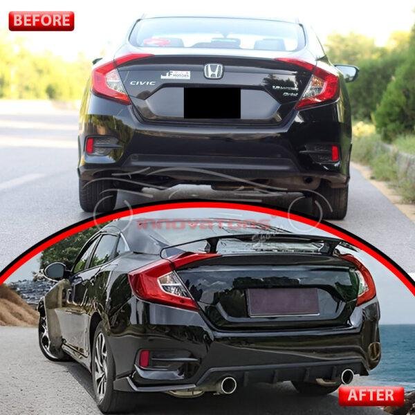 Honda Civic X Body Kit Plastic - 4 Pcs 2016-2021
