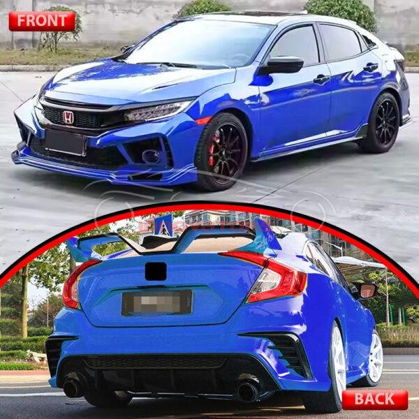 Honda Civic New FC RS Style Body kit Front And Back Bumper 2016-2021