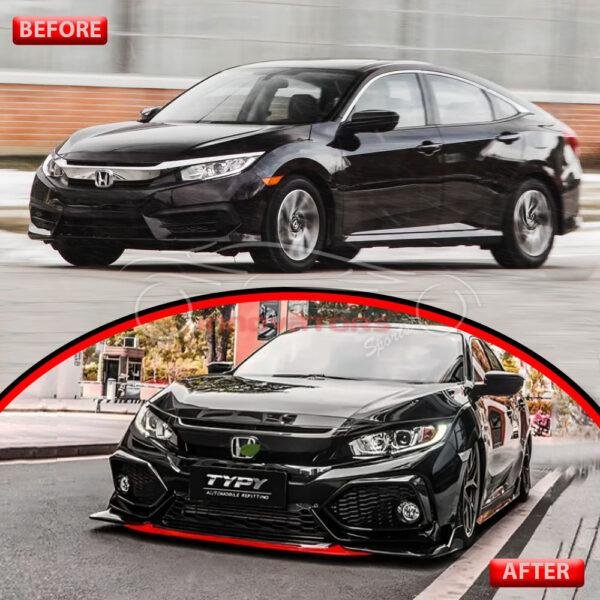 10th Generation Honda Civic X Aftermarket Body Kit 2016-2021