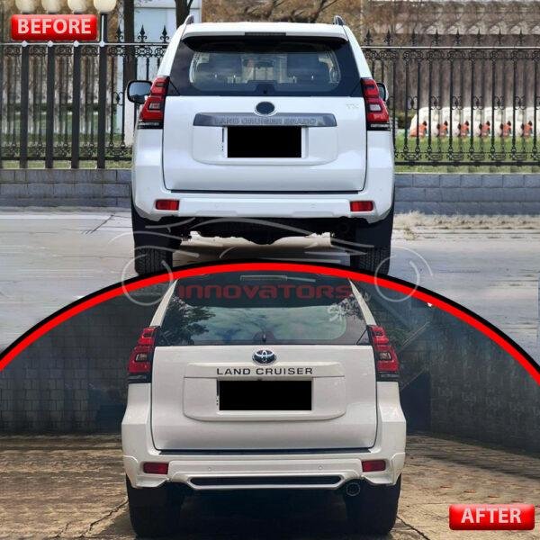 Toyota Prado TRD Style Body Kit Front And Back White 4 Pcs 2018-2021