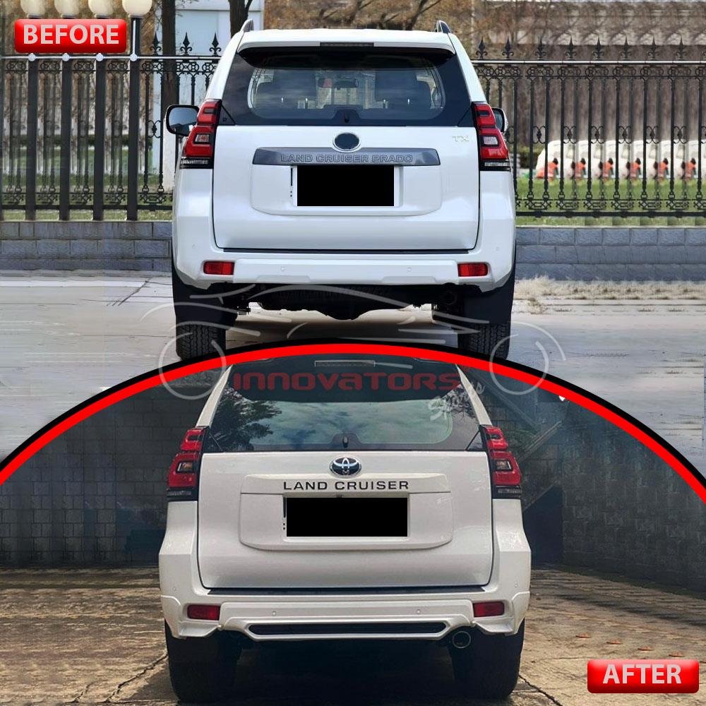 Toyota Prado TRD Style Body Kit Front And Back White 4 Pcs 2018-2021