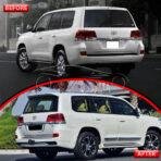 Toyota Land Cruiser LC200 Middle East Body Kit PC 2015-2021 - White V8 Middle East Bodykit