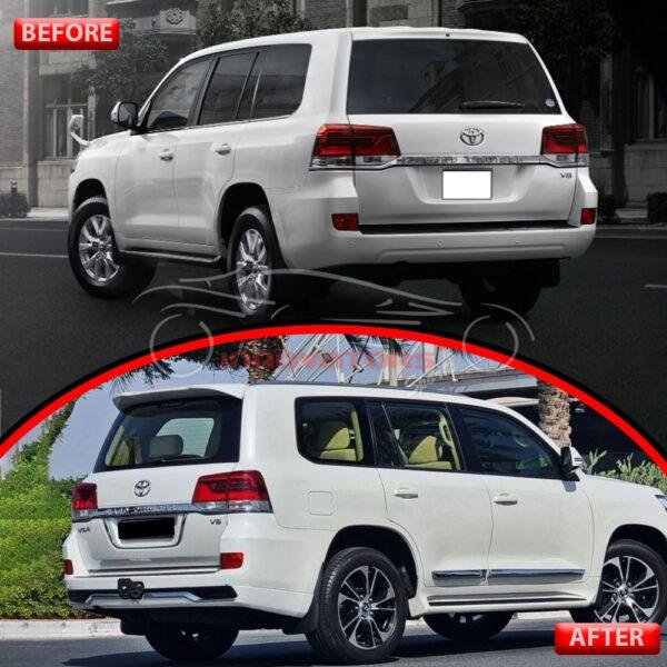 Toyota Land Cruiser LC200 Middle East Body Kit PC 2015-2021 - White V8 Middle East Bodykit
