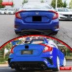 Honda Civic New FC RS Style Body kit Front And Back Bumper 2016-2021