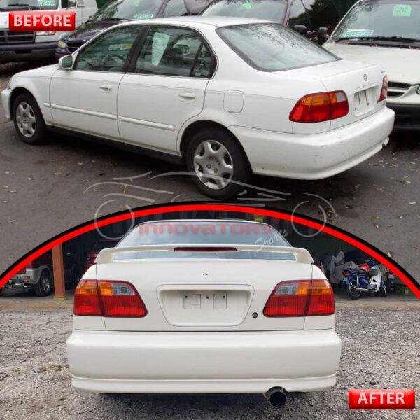 Civic Front And Back Body Kit Plastic - 2 Pcs 1996