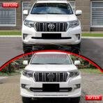 Toyota Prado TRD Style Body Kit Front And Back White 4 Pcs 2018-2021