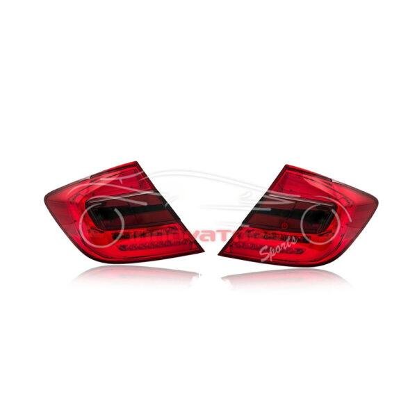 Honda Civic Rear Lamps Back Lights Red Smoke Taiwan 2012–2015