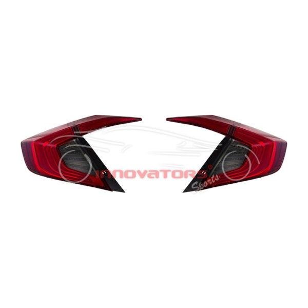 Honda Civic Rear Lamps V1 Red Smoke 2016–2020
