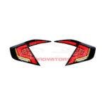 Honda Civic Rear Lamp Audi Style Smoked 2016-2020