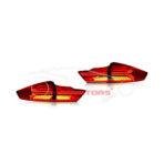 Honda City GM6 LED Tail Lamps Audi Style 2021-2022