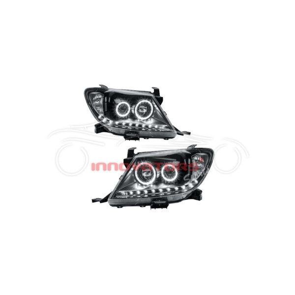 Toyota Hilux Vigo Black Head Lamps 2012-2016