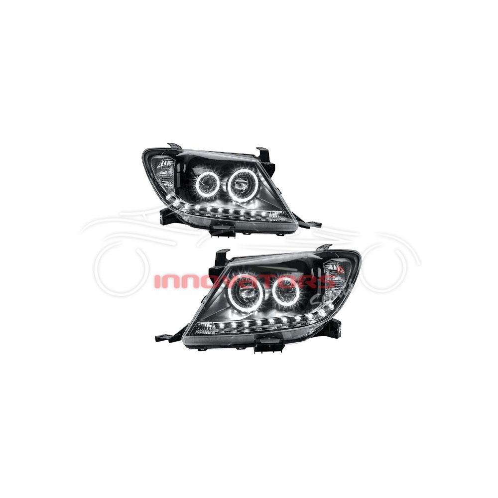 Toyota Hilux Vigo Black Head Lamps 2012-2016