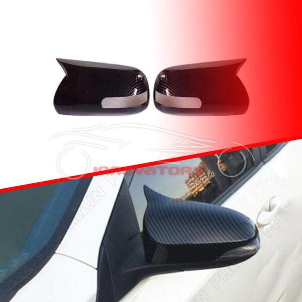 Toyota Corolla Batman Style Side Mirror Cover Carbon Fiber 2009-2012