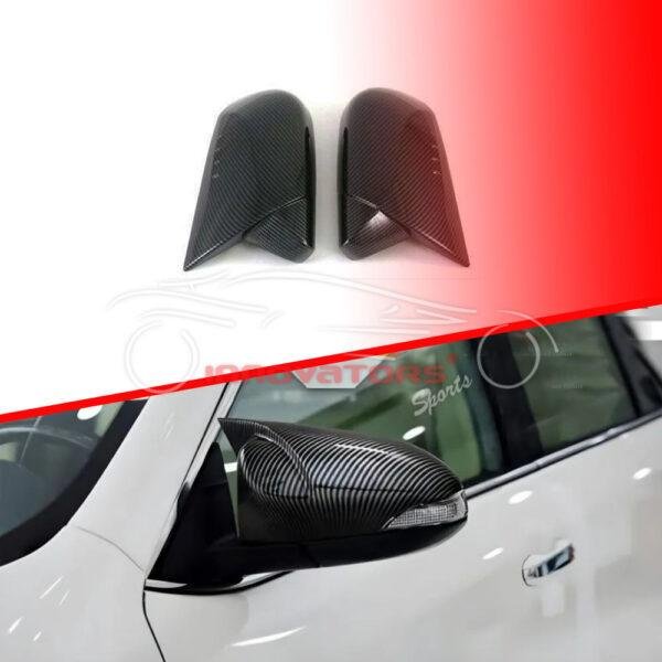 Toyota Prius Carbon Fiber Batman Style Side Mirror Covers 2017-2021