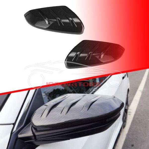 Honda Civic Carbon Fiber Mugen Style Side Mirror Covers 2016-2021
