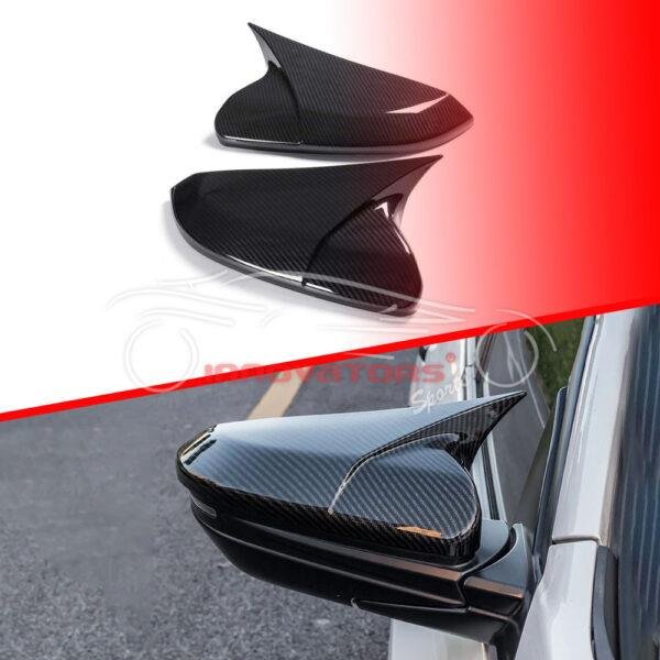 Honda Civic Carbon Fiber Side Mirror Cover Batman Style 2016-2021