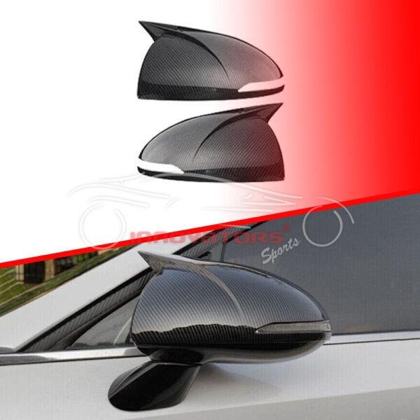 Hyundai Sonata Carbon Fiber Batman Style Side Mirror Covers 2021-2023