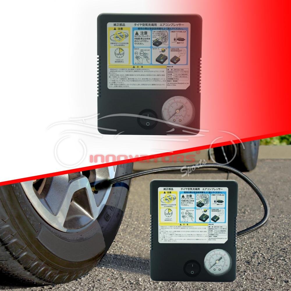 Suzuki Genuine Tire Inflator Auto Air Pump Pressure Compressor 12V DC Portable