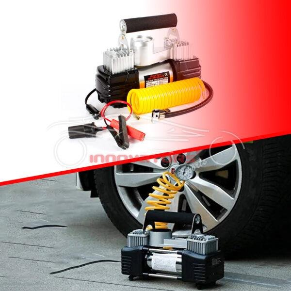 Camel Dual Cylinder Heavy Duty Tire Inflator Air Compressor Pump