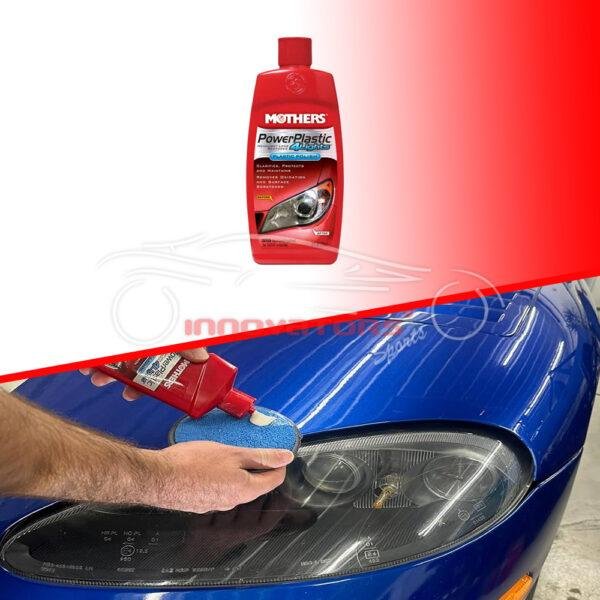 Car Headlights Lens Cleaner Mothers Power Plastic 4 Lights