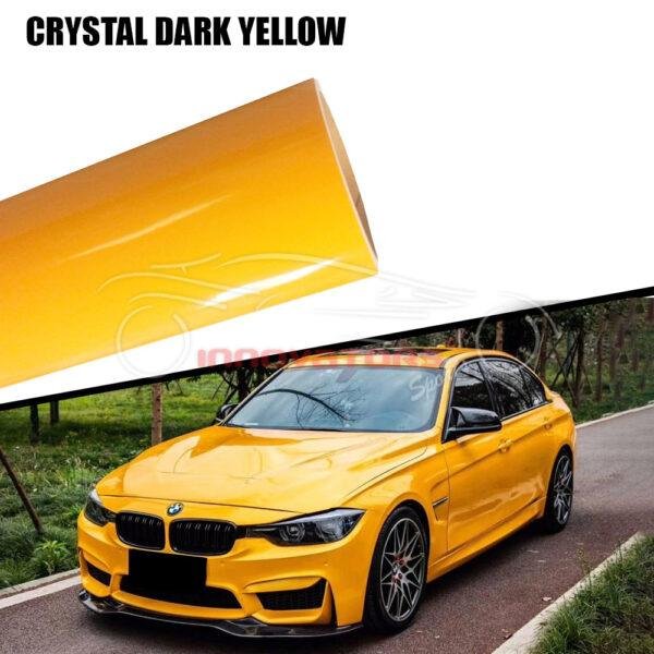 Car Wrap Crystal Dark Yellow Color PPF Paint Protection Film
