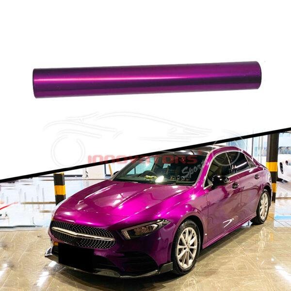 Car Wrap Gloss Metallic Jam Purple Color Paint Protection Film
