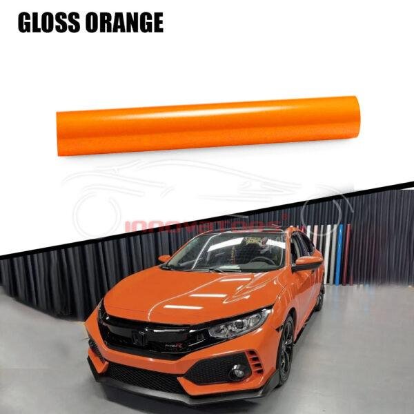 Car Wrap Gloss Orange Color PPF Paint Protection Film