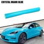 Car Wrap Glossy Crystal Miami Blue Color PPF