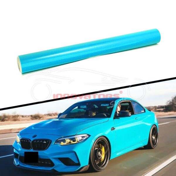 Car Wrap Glossy Crystal Miami Blue Color PPF