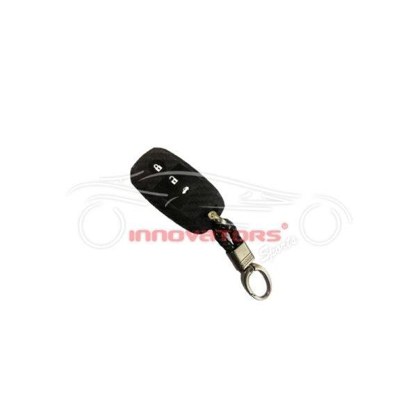 KIA Sportage Carbon Key Case With Leather Key Chain 2019-2025