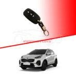 KIA Sportage Carbon Key Case With Leather Key Chain 2019-2025