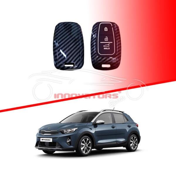 KIA Stonic Plastic Key Case Key Fob Carbon Color 2021-2025
