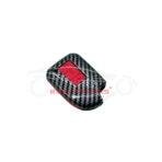 Toyota Yaris Plastic Key Cover PVC 3 Buttons 2020-2021 Carbon Fiber With Red